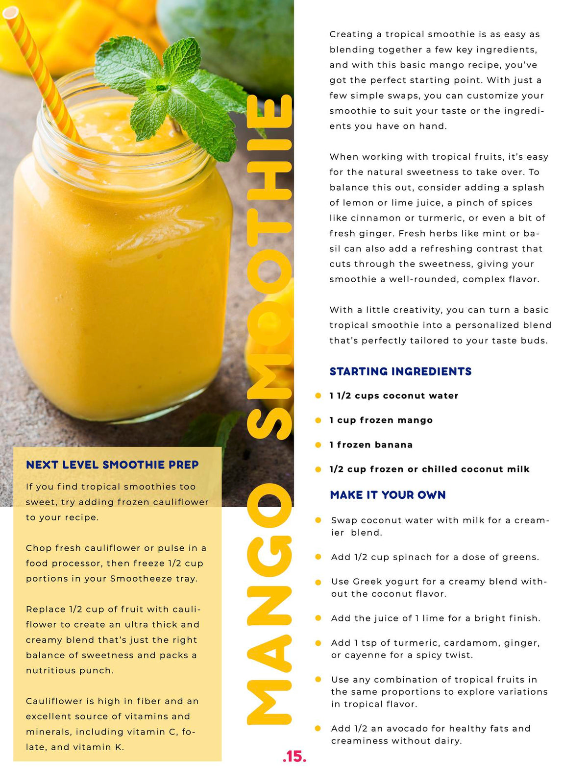 ebook: The Ultimate Guide to Making Smoothies featuring 30 Timeless Recipes - Smootheeze