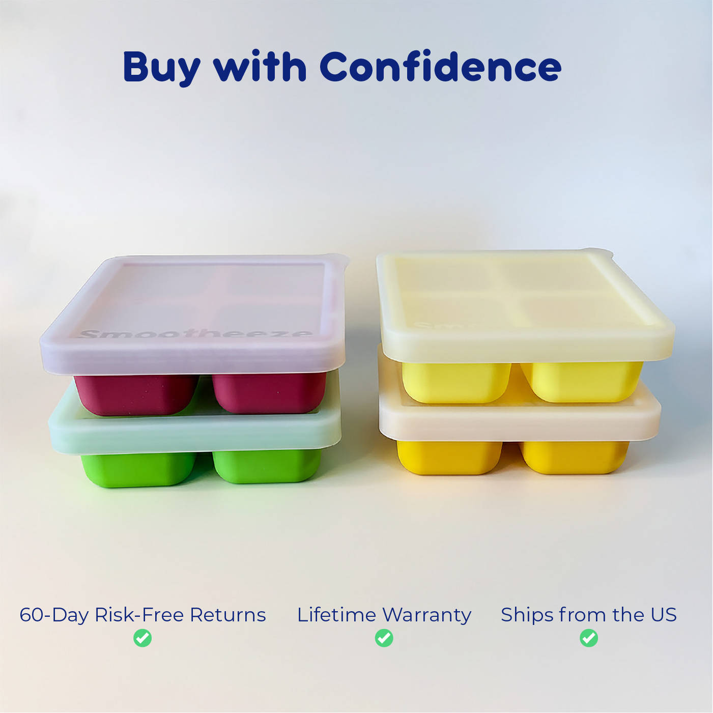 1/2 Cup Silicone Freezer Tray - Mini