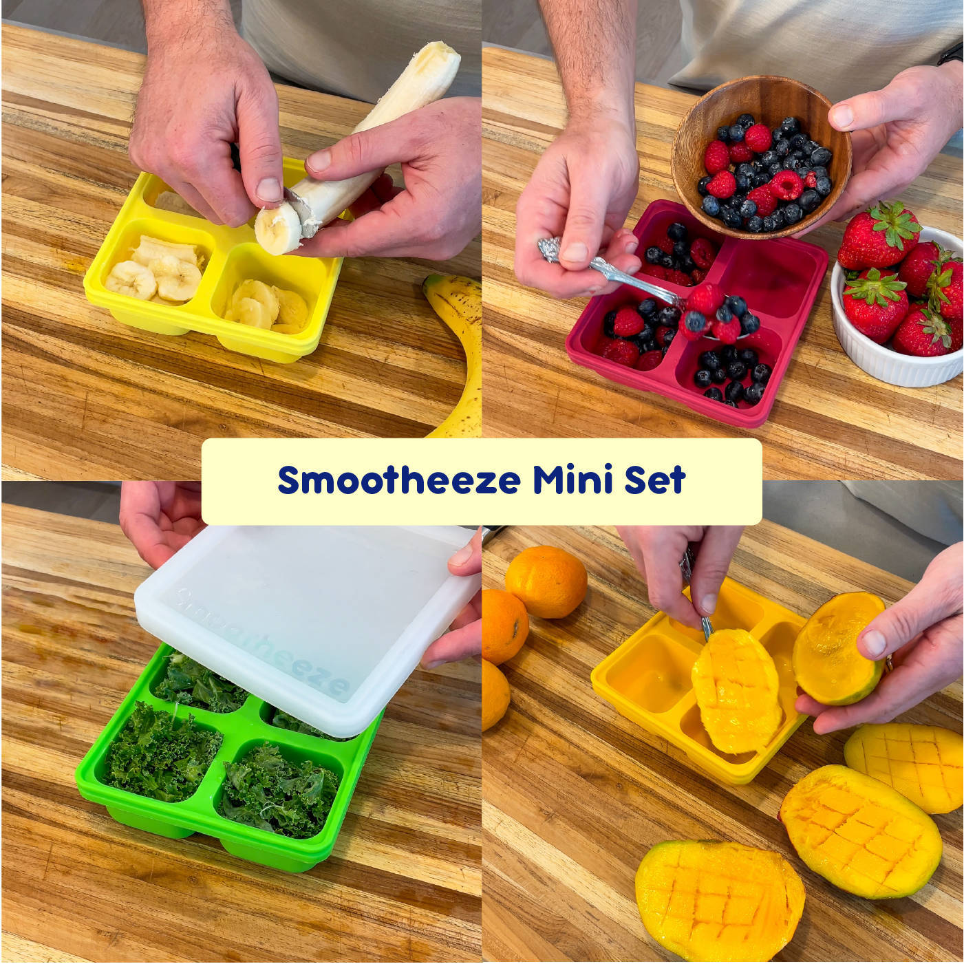 Smootheeze Silicone Freezer Tray Complete Set